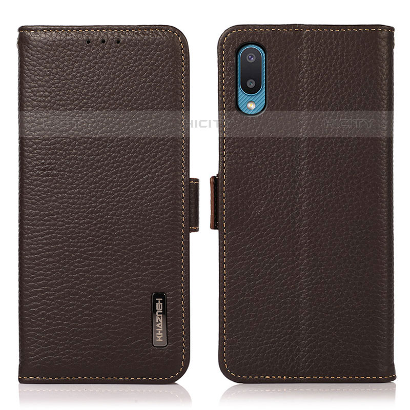 Custodia Portafoglio In Pelle Cover con Supporto B03H per Samsung Galaxy M02