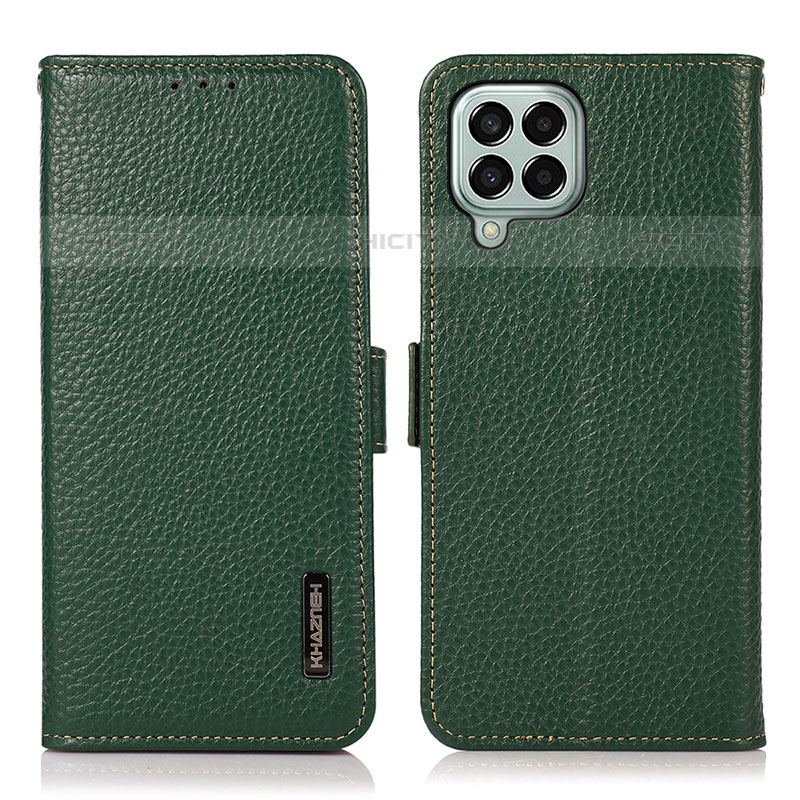 Custodia Portafoglio In Pelle Cover con Supporto B03H per Samsung Galaxy M33 5G Verde