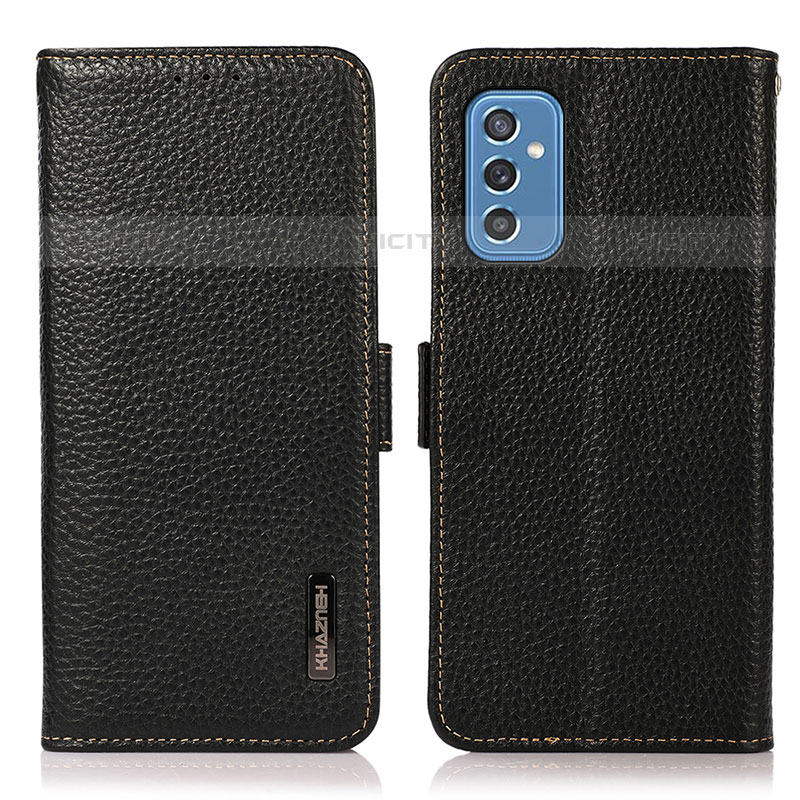 Custodia Portafoglio In Pelle Cover con Supporto B03H per Samsung Galaxy M52 5G Nero