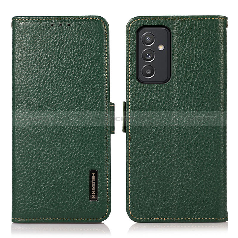 Custodia Portafoglio In Pelle Cover con Supporto B03H per Samsung Galaxy Quantum2 5G Verde