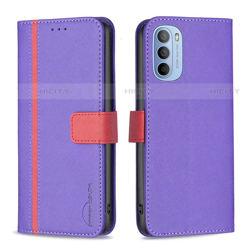 Custodia Portafoglio In Pelle Cover con Supporto B04F per Motorola Moto G31