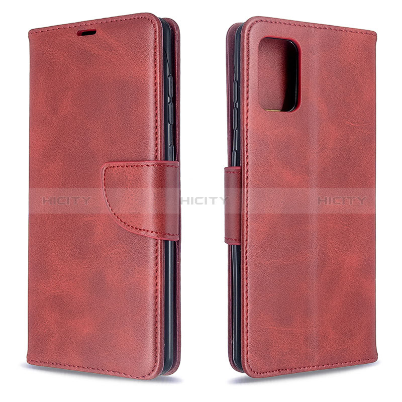 Custodia Portafoglio In Pelle Cover con Supporto B04F per Samsung Galaxy A71 4G A715 Rosso