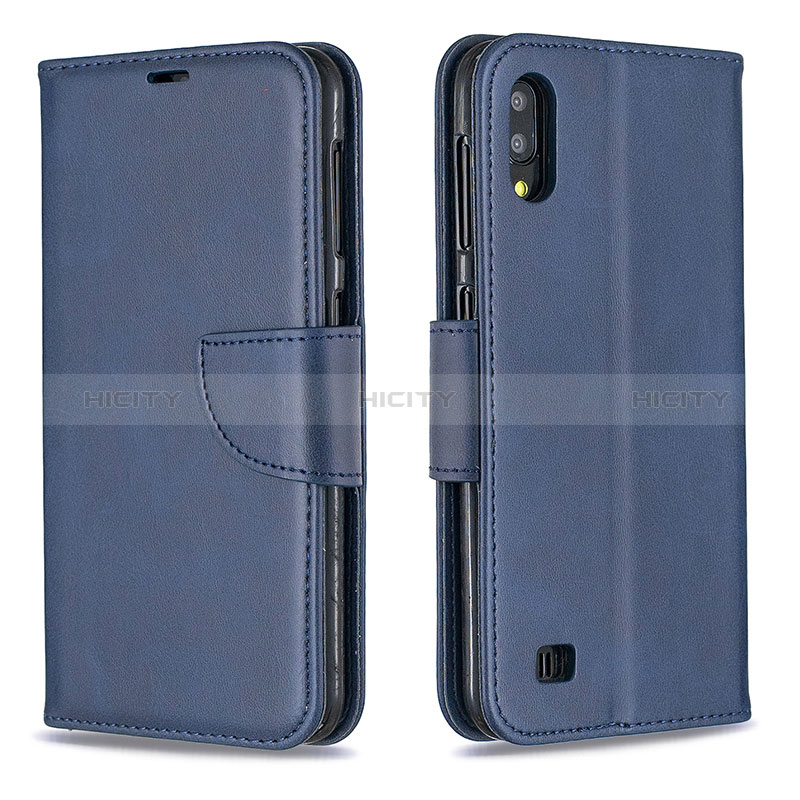 Custodia Portafoglio In Pelle Cover con Supporto B04F per Samsung Galaxy M10