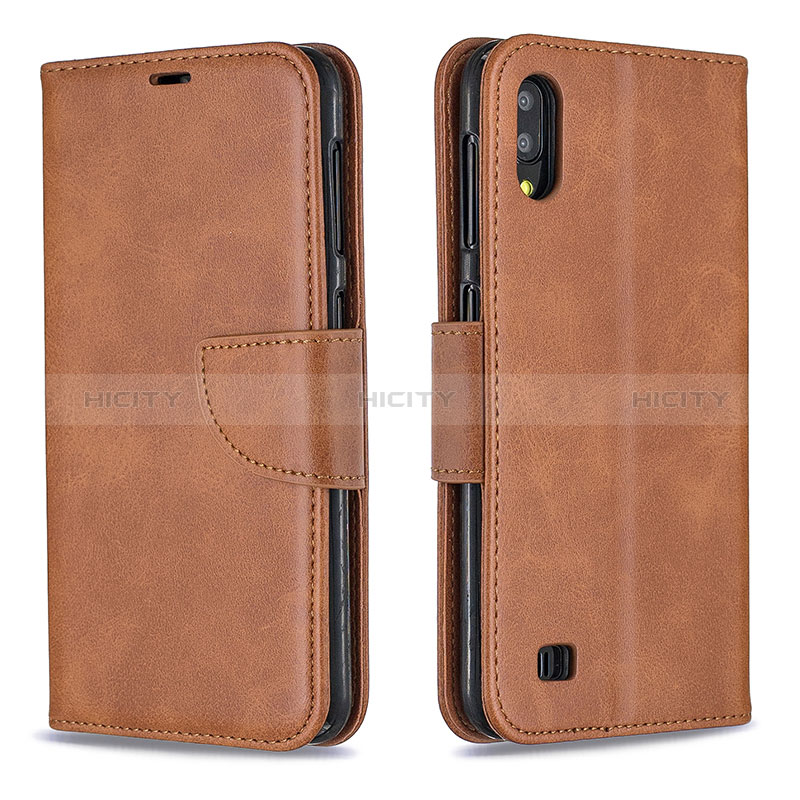 Custodia Portafoglio In Pelle Cover con Supporto B04F per Samsung Galaxy M10