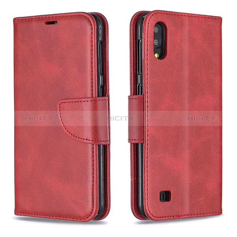 Custodia Portafoglio In Pelle Cover con Supporto B04F per Samsung Galaxy M10