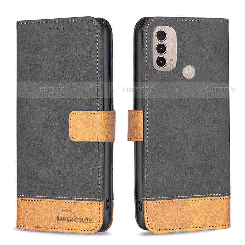 Custodia Portafoglio In Pelle Cover con Supporto B05F per Motorola Moto E30