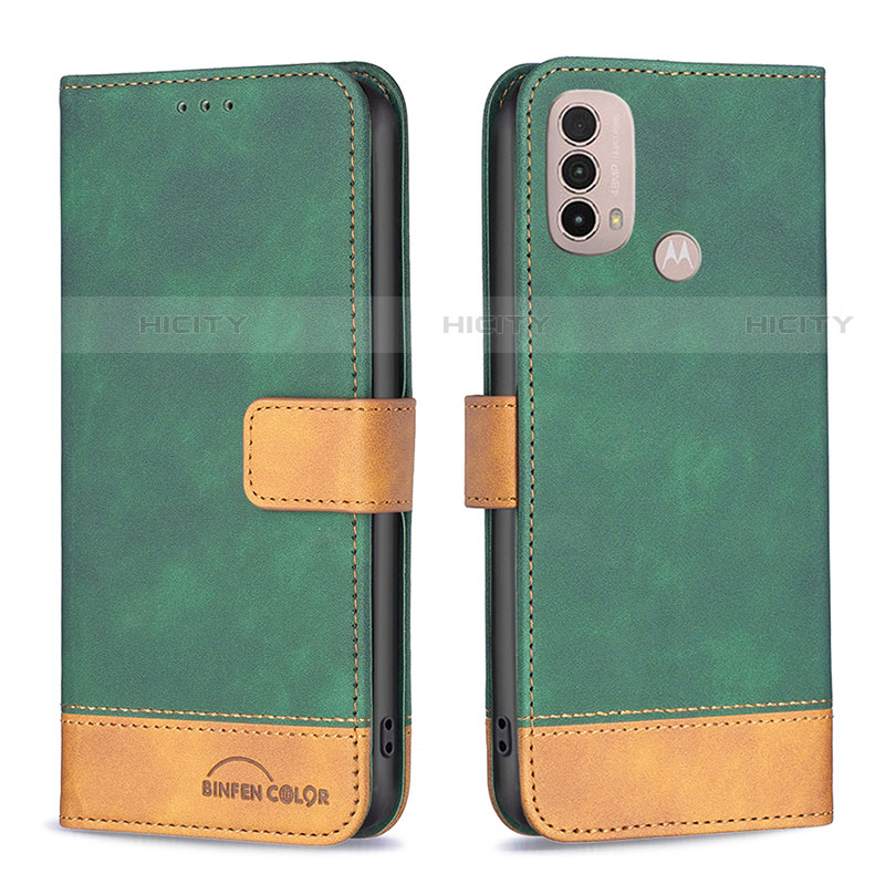 Custodia Portafoglio In Pelle Cover con Supporto B05F per Motorola Moto E30