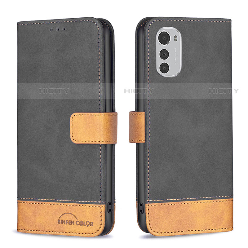 Custodia Portafoglio In Pelle Cover con Supporto B05F per Motorola Moto E32s