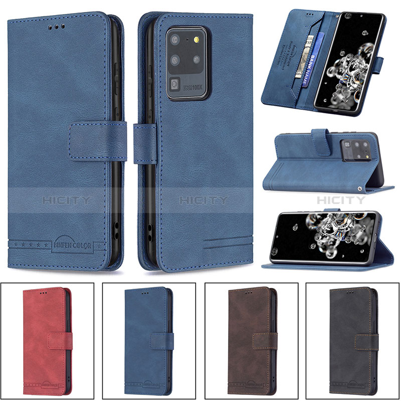 Custodia Portafoglio In Pelle Cover con Supporto B05F per Samsung Galaxy S20 Ultra 5G