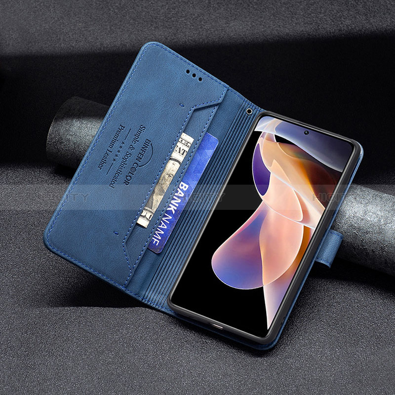 Custodia Portafoglio In Pelle Cover con Supporto B05F per Xiaomi Poco X4 NFC
