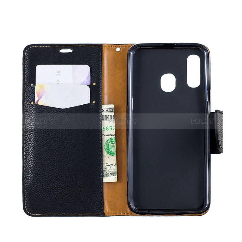 Custodia Portafoglio In Pelle Cover con Supporto B06F per Samsung Galaxy A40