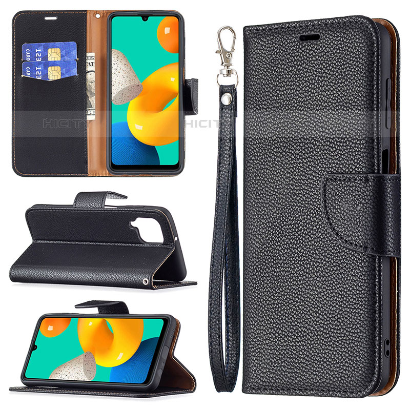 Custodia Portafoglio In Pelle Cover con Supporto B06F per Samsung Galaxy M32 4G