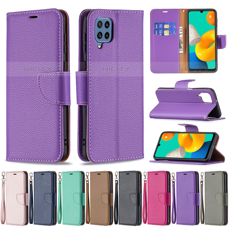 Custodia Portafoglio In Pelle Cover con Supporto B06F per Samsung Galaxy M32 4G