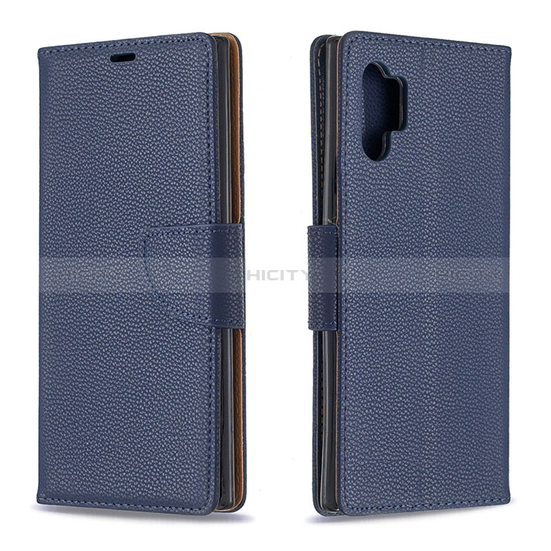 Custodia Portafoglio In Pelle Cover con Supporto B06F per Samsung Galaxy Note 10 Plus 5G Blu