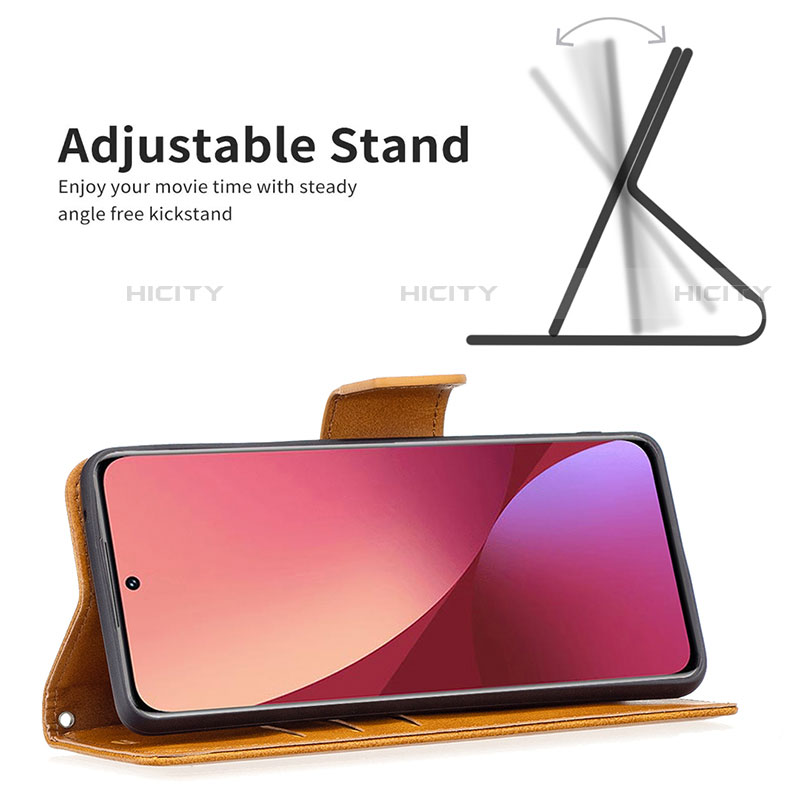 Custodia Portafoglio In Pelle Cover con Supporto B06F per Xiaomi Mi 12 Pro 5G