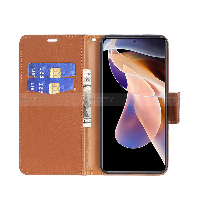 Custodia Portafoglio In Pelle Cover con Supporto B06F per Xiaomi Redmi Note 11 Pro+ Plus 5G