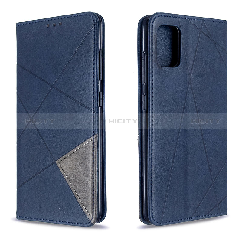 Custodia Portafoglio In Pelle Cover con Supporto B07F per Samsung Galaxy A51 5G Blu