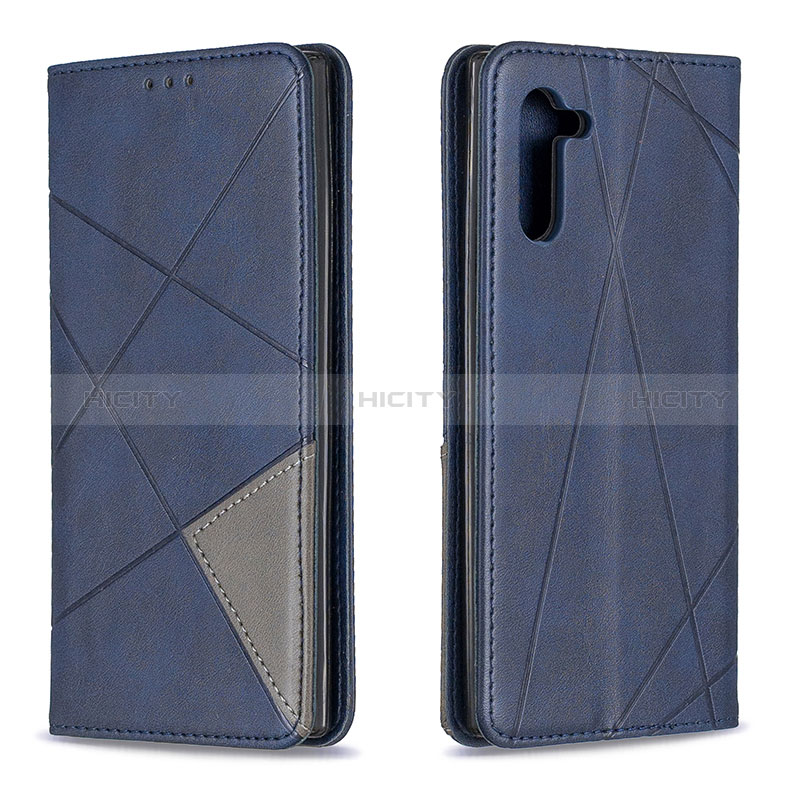 Custodia Portafoglio In Pelle Cover con Supporto B07F per Samsung Galaxy Note 10 5G Blu