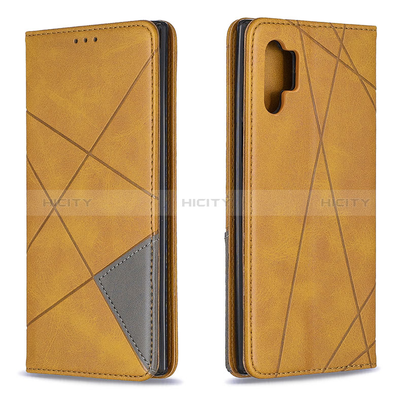 Custodia Portafoglio In Pelle Cover con Supporto B07F per Samsung Galaxy Note 10 Plus 5G Marrone Chiaro