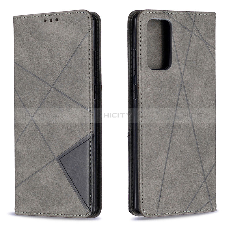 Custodia Portafoglio In Pelle Cover con Supporto B07F per Samsung Galaxy Note 20 5G Grigio