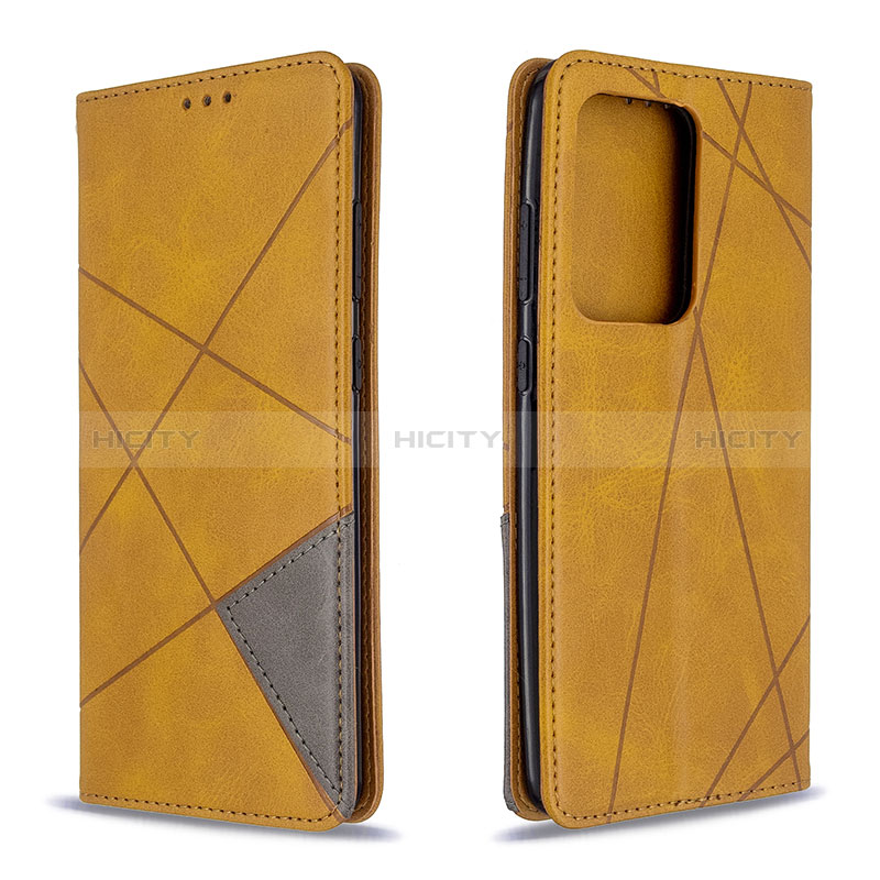 Custodia Portafoglio In Pelle Cover con Supporto B07F per Samsung Galaxy S20 Plus 5G Marrone Chiaro