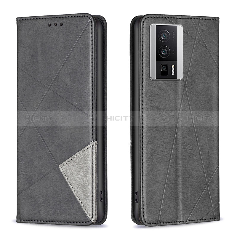 Custodia Portafoglio In Pelle Cover con Supporto B07F per Xiaomi Redmi K60 5G Nero