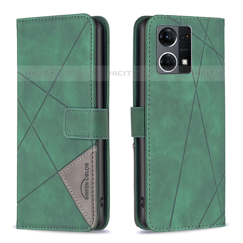 Custodia Portafoglio In Pelle Cover con Supporto B08F per Oppo F21s Pro 4G