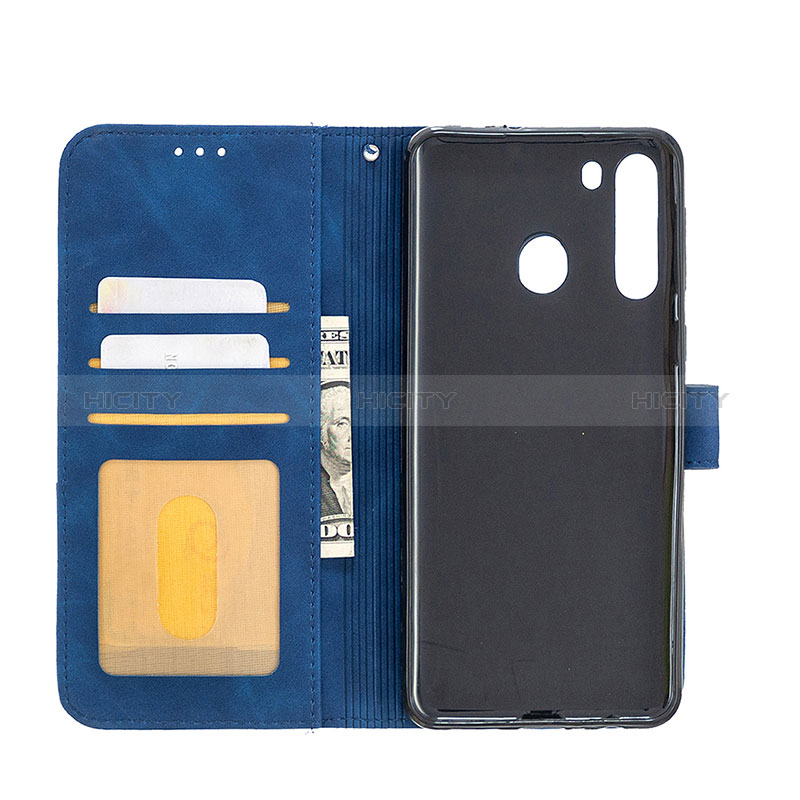 Custodia Portafoglio In Pelle Cover con Supporto B08F per Samsung Galaxy A21