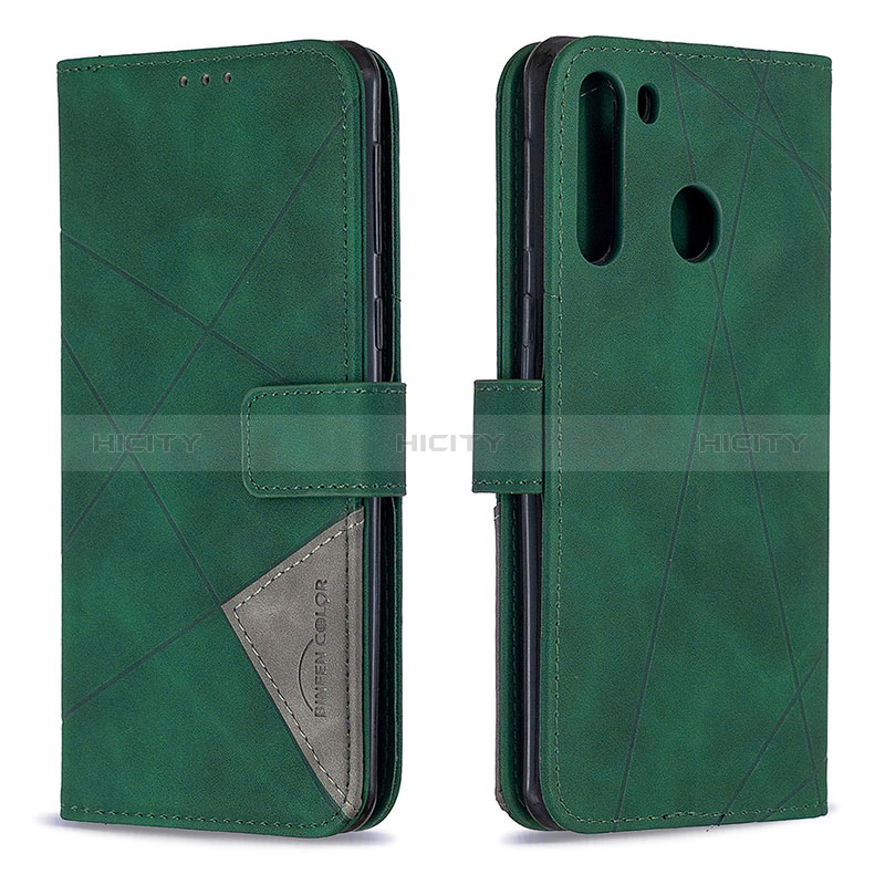 Custodia Portafoglio In Pelle Cover con Supporto B08F per Samsung Galaxy A21