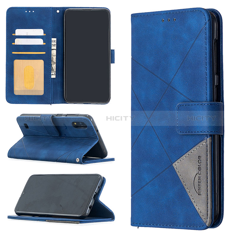 Custodia Portafoglio In Pelle Cover con Supporto B08F per Samsung Galaxy M10