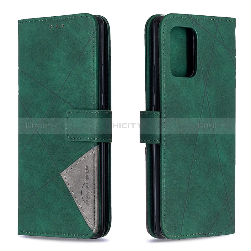 Custodia Portafoglio In Pelle Cover con Supporto B08F per Samsung Galaxy M80S Verde
