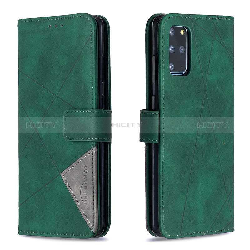 Custodia Portafoglio In Pelle Cover con Supporto B08F per Samsung Galaxy S20 Plus 5G Verde