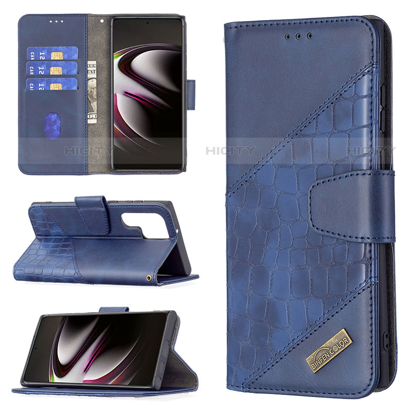 Custodia Portafoglio In Pelle Cover con Supporto B08F per Samsung Galaxy S22 Ultra 5G