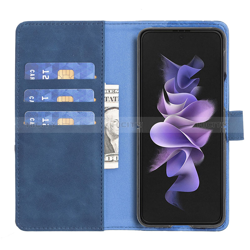 Custodia Portafoglio In Pelle Cover con Supporto B08F per Samsung Galaxy Z Fold3 5G