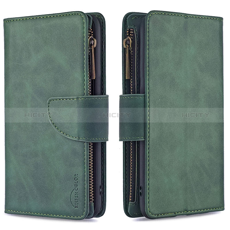 Custodia Portafoglio In Pelle Cover con Supporto B09F per Samsung Galaxy A30S Verde