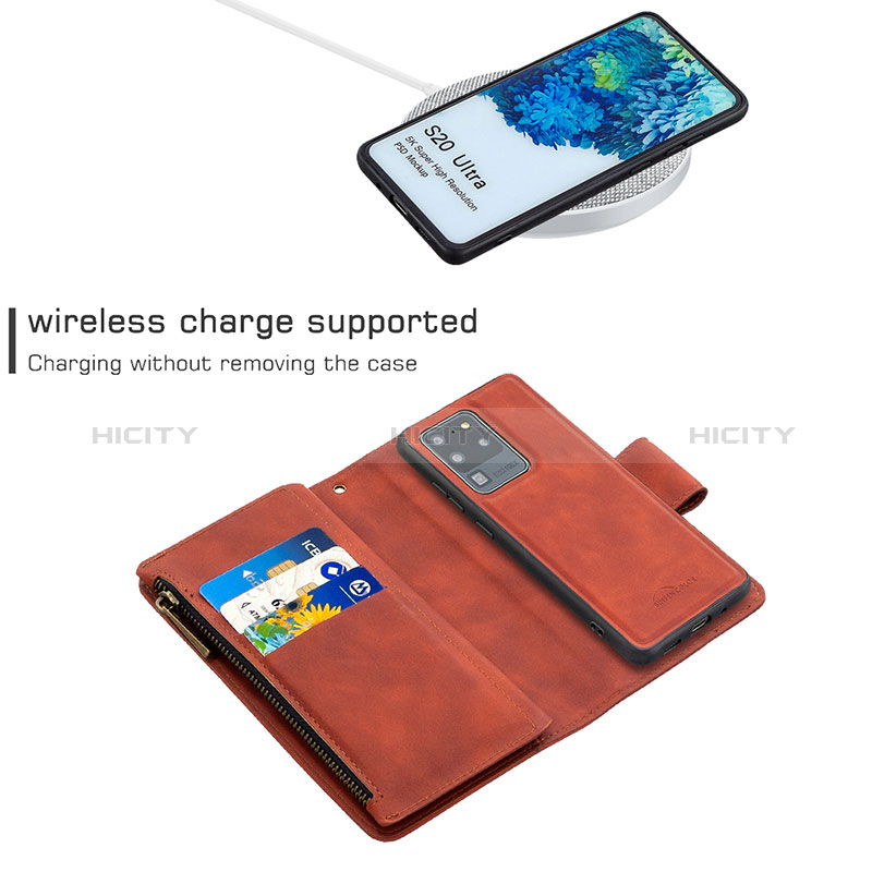 Custodia Portafoglio In Pelle Cover con Supporto B09F per Samsung Galaxy S20 Ultra 5G