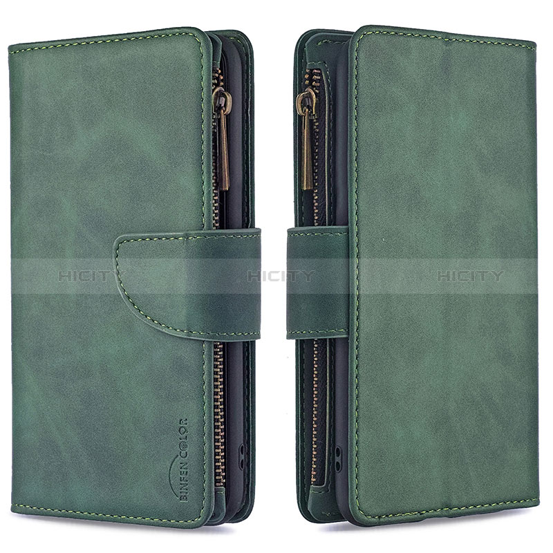 Custodia Portafoglio In Pelle Cover con Supporto B09F per Samsung Galaxy S20 Ultra 5G Verde