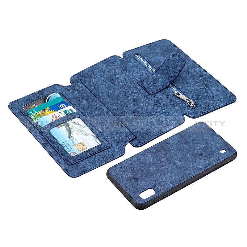 Custodia Portafoglio In Pelle Cover con Supporto B10F per Samsung Galaxy A10