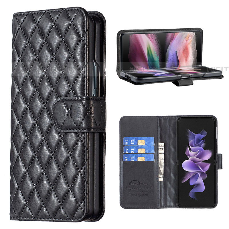 Custodia Portafoglio In Pelle Cover con Supporto B10F per Samsung Galaxy Z Fold4 5G