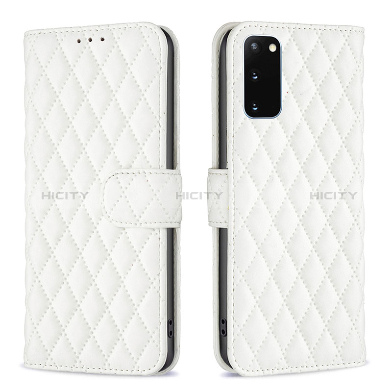 Custodia Portafoglio In Pelle Cover con Supporto B11F per Samsung Galaxy S20 5G Bianco