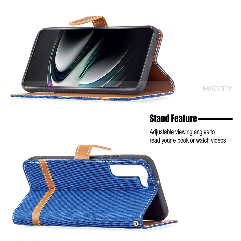 Custodia Portafoglio In Pelle Cover con Supporto B11F per Samsung Galaxy S22 5G