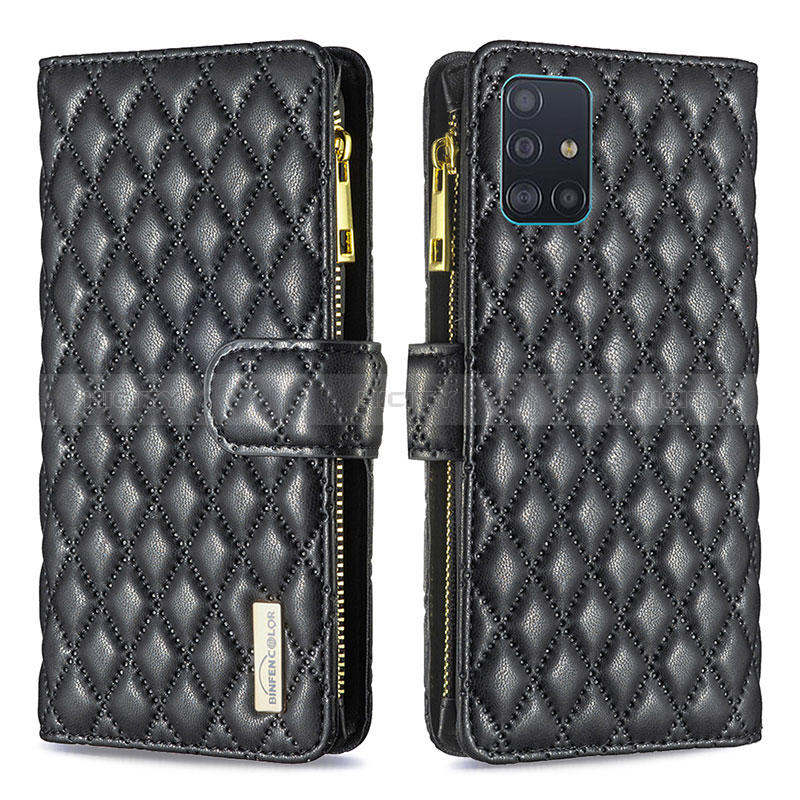 Custodia Portafoglio In Pelle Cover con Supporto B12F per Samsung Galaxy A51 4G