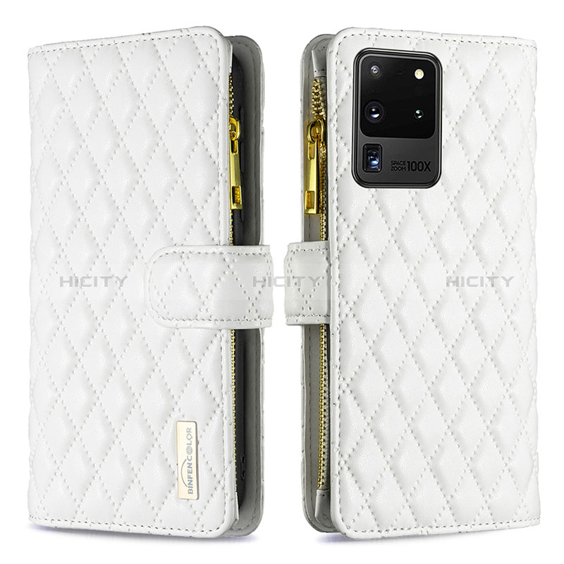 Custodia Portafoglio In Pelle Cover con Supporto B12F per Samsung Galaxy S20 Ultra