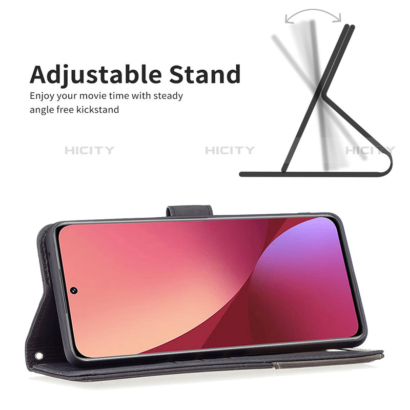 Custodia Portafoglio In Pelle Cover con Supporto B12F per Xiaomi Mi 12S Pro 5G