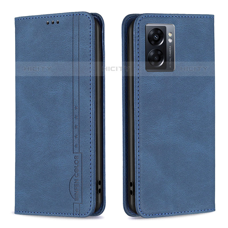 Custodia Portafoglio In Pelle Cover con Supporto B15F per OnePlus Nord N300 5G Blu