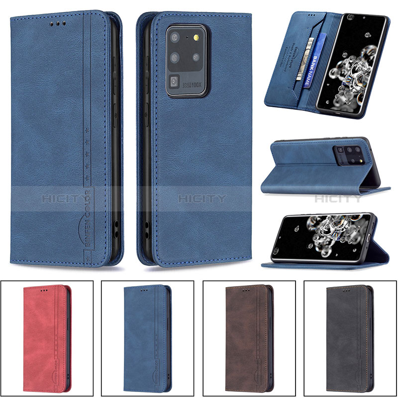 Custodia Portafoglio In Pelle Cover con Supporto B15F per Samsung Galaxy S20 Ultra 5G