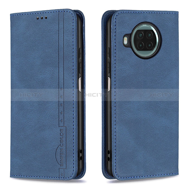 Custodia Portafoglio In Pelle Cover con Supporto B15F per Xiaomi Mi 10T Lite 5G Blu