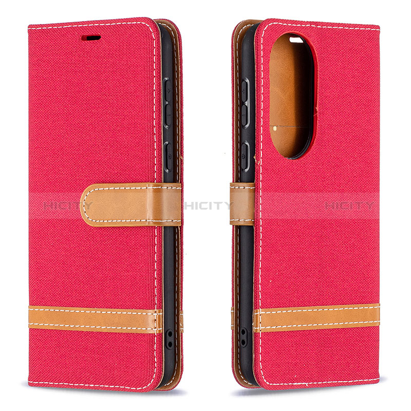 Custodia Portafoglio In Pelle Cover con Supporto B16F per Huawei P50 Pro