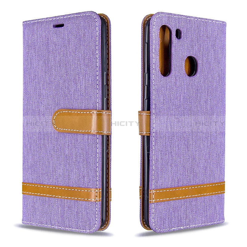 Custodia Portafoglio In Pelle Cover con Supporto B16F per Samsung Galaxy A21