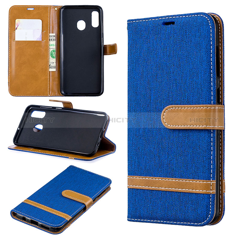 Custodia Portafoglio In Pelle Cover con Supporto B16F per Samsung Galaxy M10S